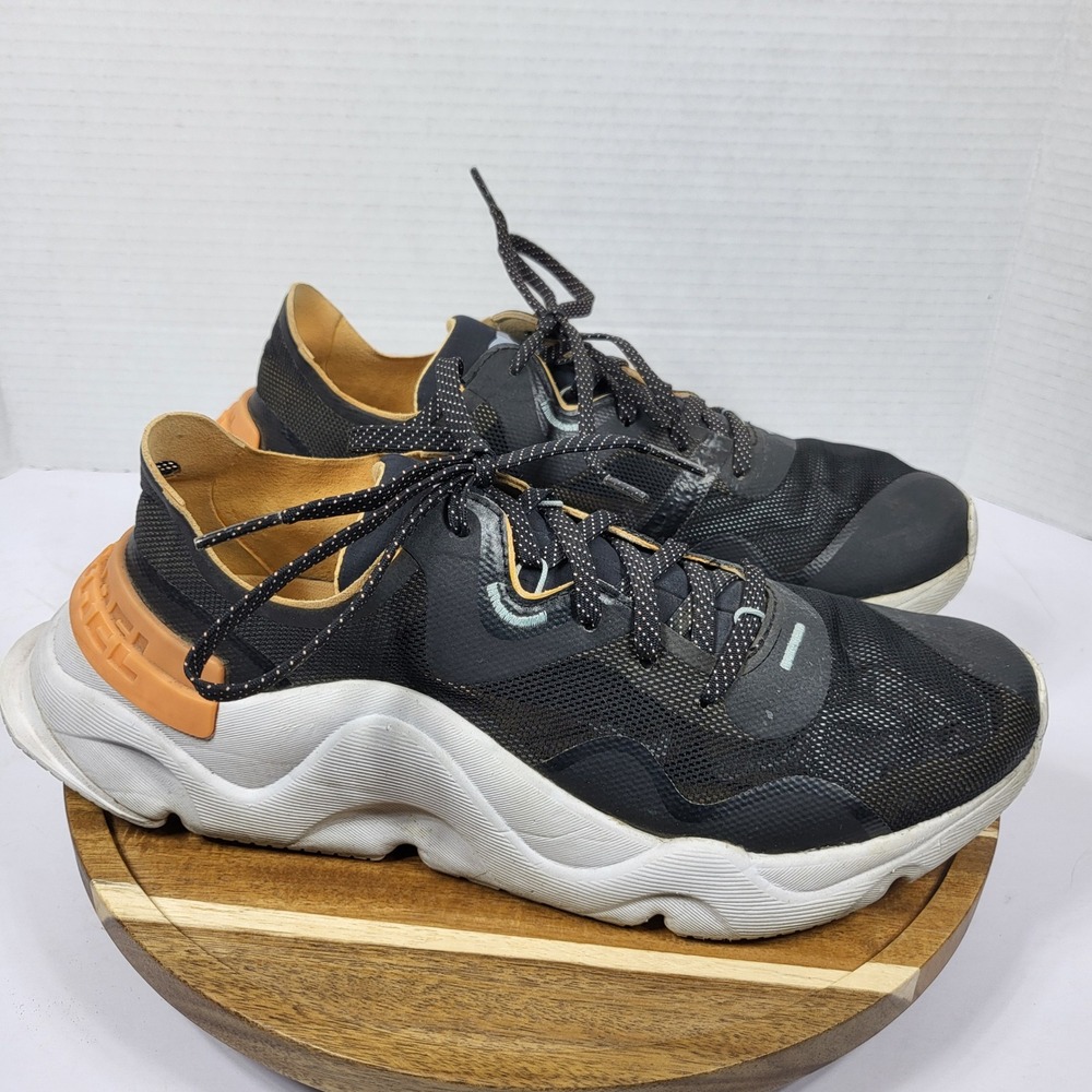 Sorel Women's 9 Kinetic RNEGD Float Sneakers‎ Black Orange Chunky NL4699-010